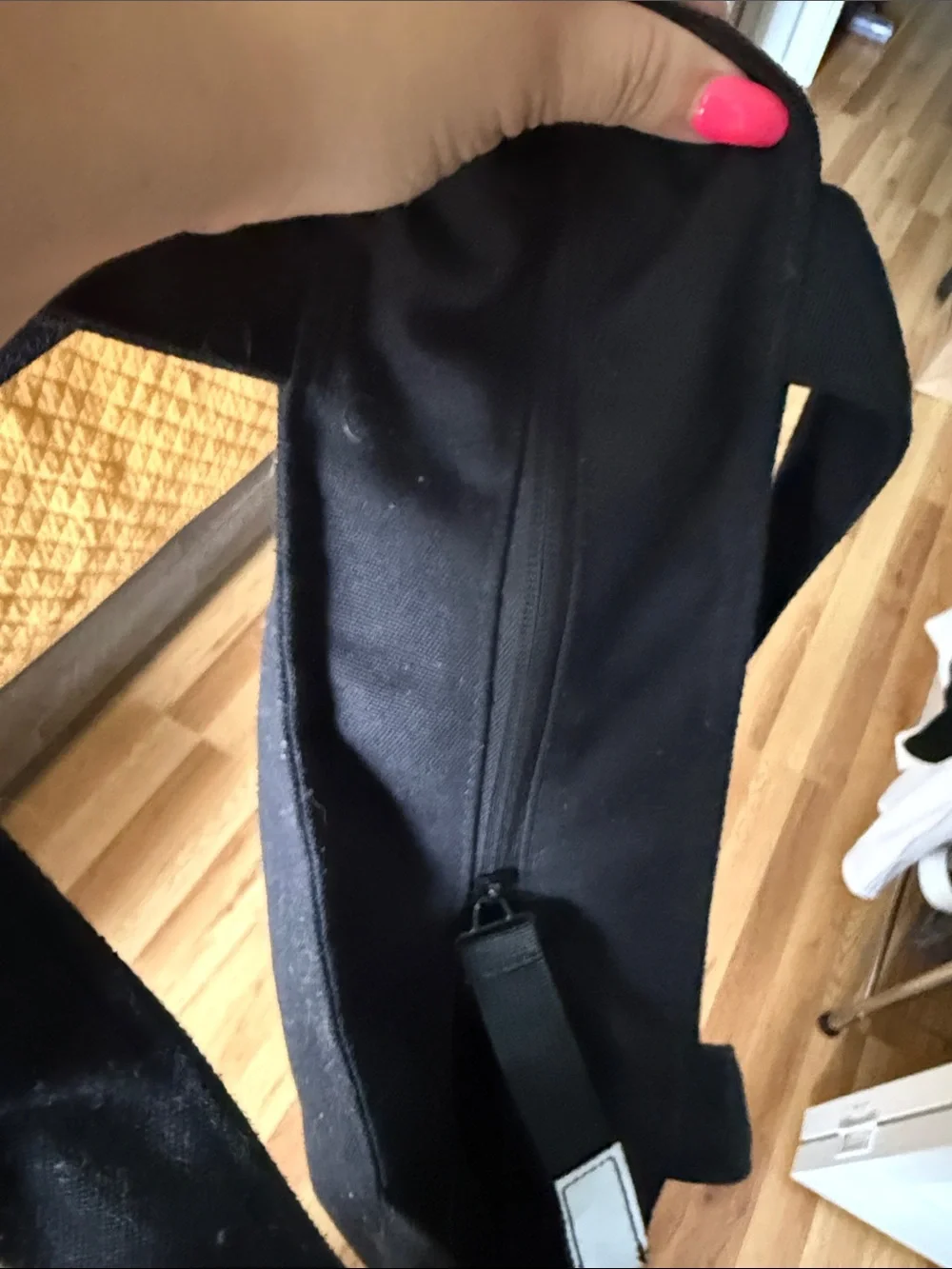 Black 'Take Flight' Canvas Tote Bag